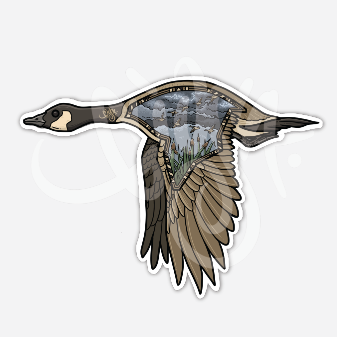 Goose Lightning Vinyl Sticker