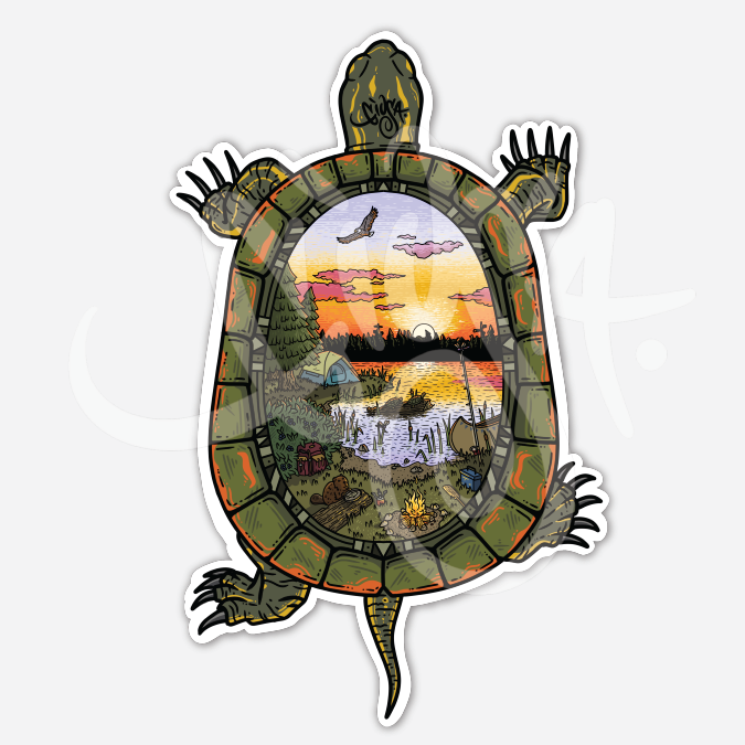 Painted Sky Vinyl Sticker
