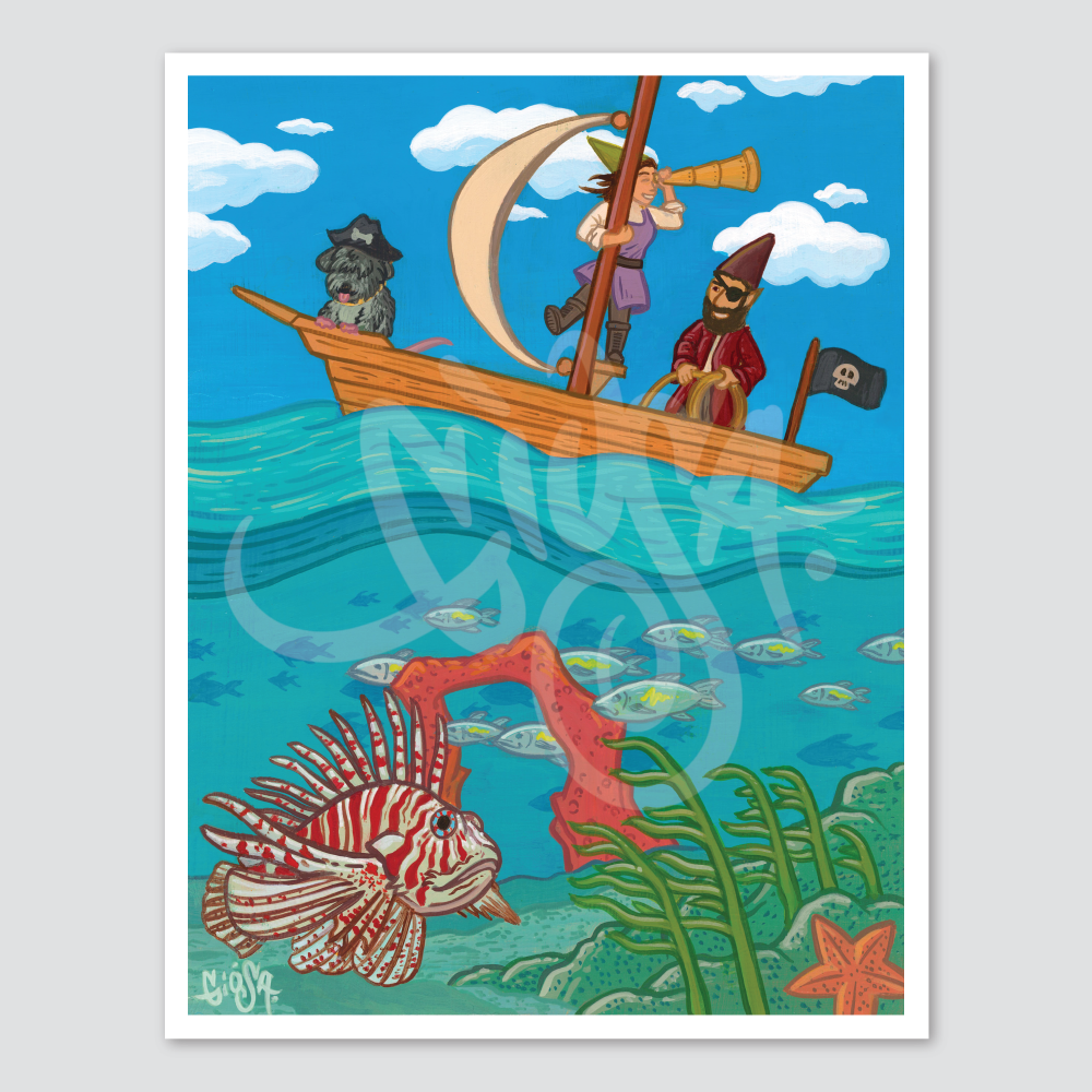 Pirate Gnomies - Print