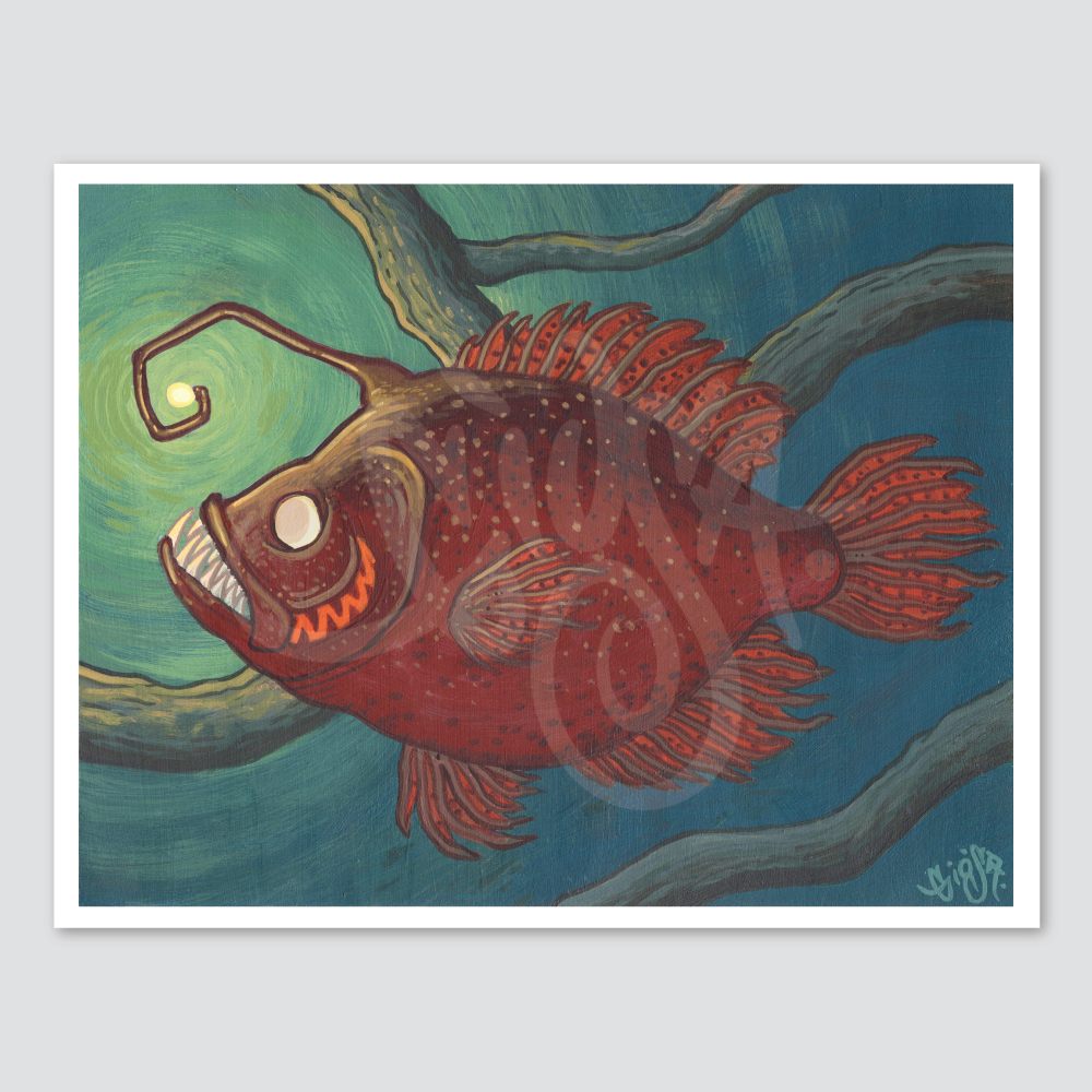 Pumpkin Angler Crappie - Print