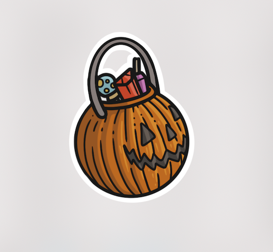 Pumpkin Vinyl Sticker