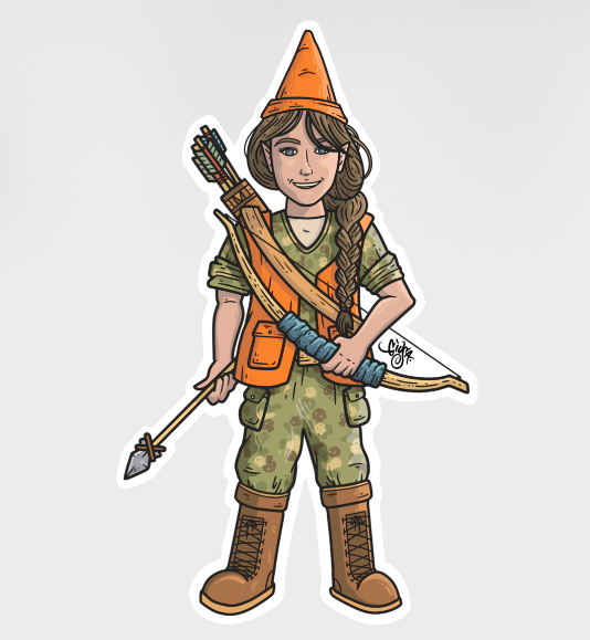 Artemis Gnomie Vinyl Sticker