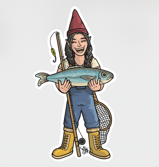 Brooke Gnomie Vinyl Sticker