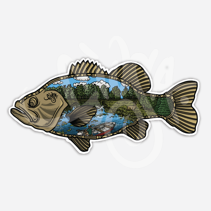 Topwater Alley Vinyl Sticker